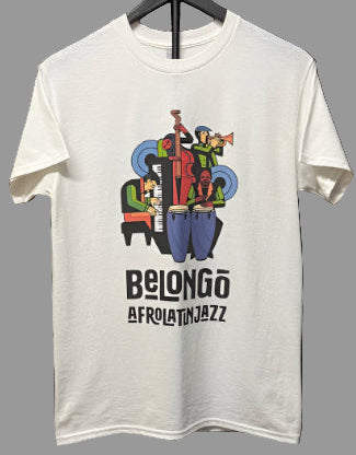 White T-Shirt with Color Vignette